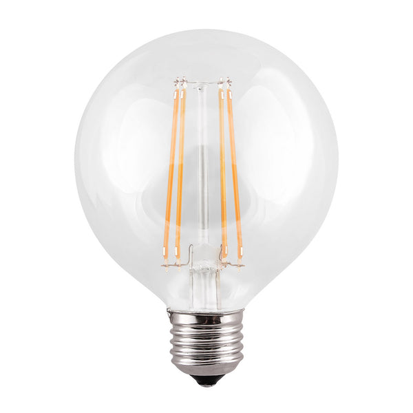 ES (E27) G95 LED 8W Clear Dimmable