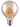 ES (E27) G95 LED 8W Tinted Dimmable