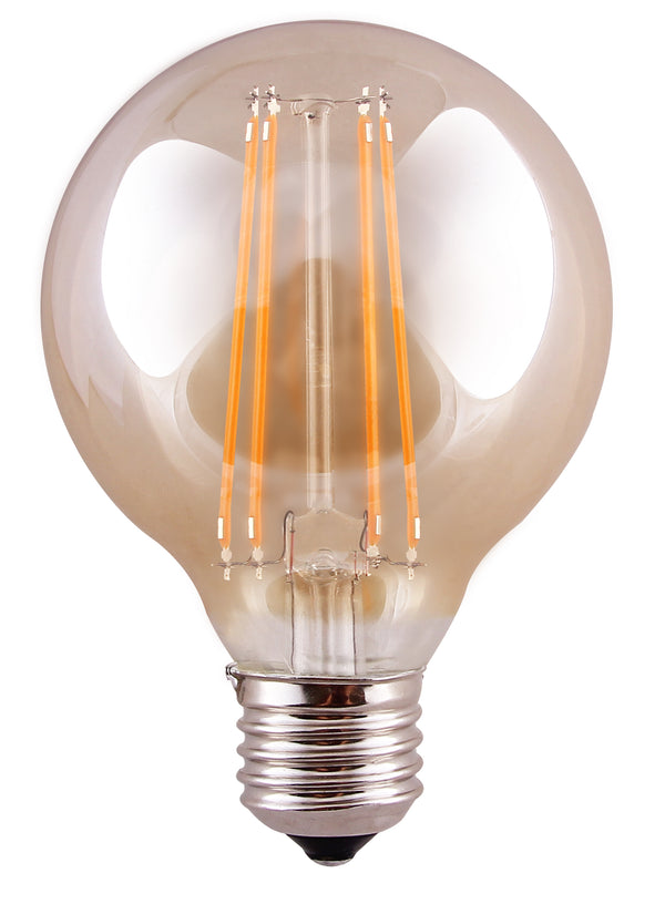 ES (E27) G95 LED 8W Tinted Dimmable