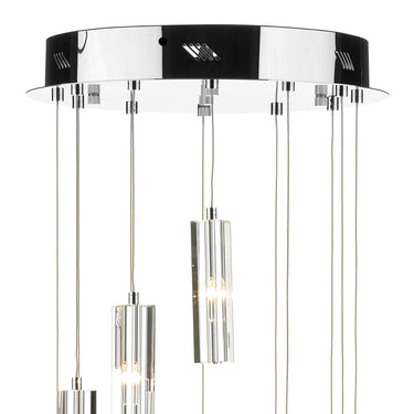 Galileo 12 Light Cluster LED Pendant, Polished Chrome