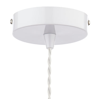 Gaucho 1 Light Pendant White