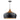 Gaucho 1 Light Pendant Black Large