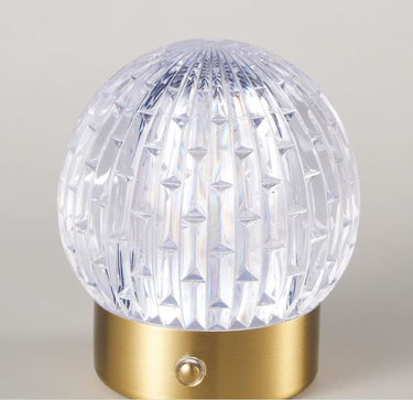 Misty Globe Rechargeable USB Touch Lamp, Gold