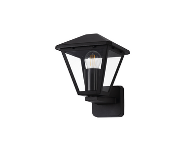 Loki Upward Wall Lamp Black IP44