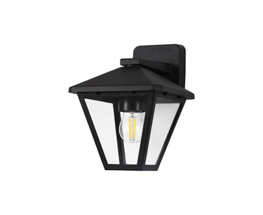 Loki Downward Wall Lamp Black IP44