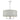 Jamelia 3lt Pendant Polished Chrome & Grey
