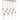 Jodelle 11 Light Linear Pendant Polished Bronze & Clear Glass