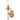 Jodelle 1 Light Wall Light Polished Bronze & Clear Glass