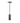 Knurled 1 Light Suspension Antique Chrome