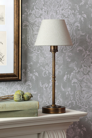 Laura Ashley Denston Table Lamp Antique Bronze with Cream Shade