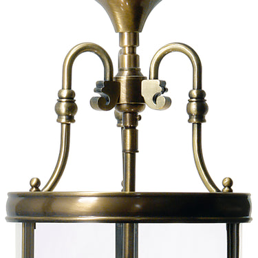 Lambeth Lantern Circular Hall Antique Brass