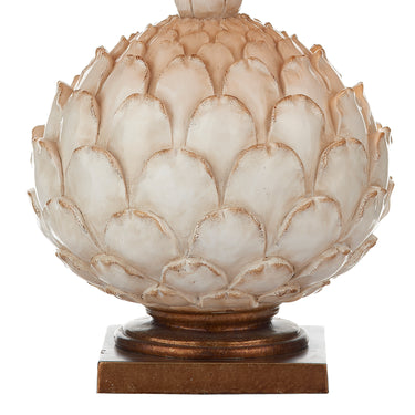 Layer Table Lamp Cream Large with Cotton Ecru Shade