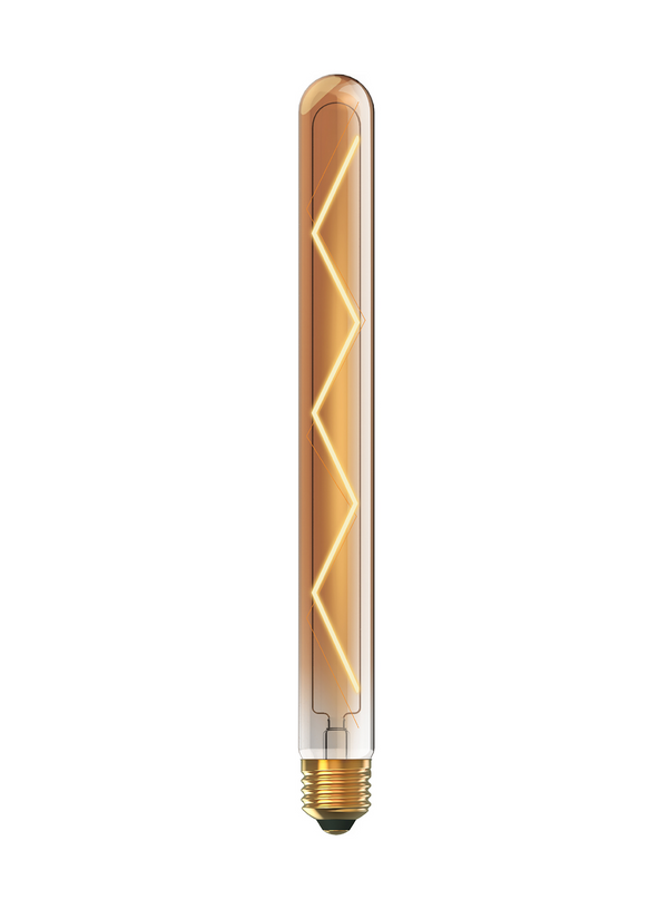 E27 Tubular Vintage Zigzag Filament 6 Watt LED Long
