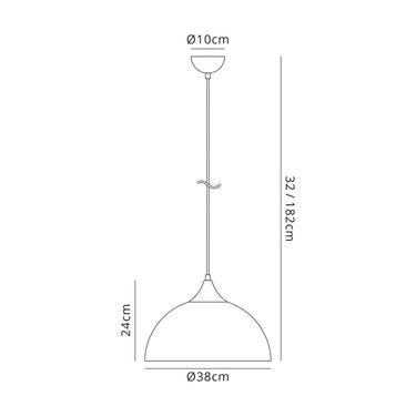 Ellora Pendant, Sand Grey & Satin Nickel