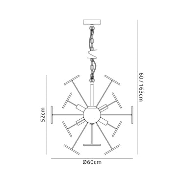 Dandy Pendant, Polished Chrome