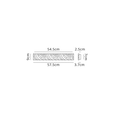 Bern Wall Lamp, 20W LED, Medium Oak & Matt White