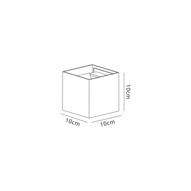 Judo Up & Downward Lighting Wall Lamp, 2 x 3W LED, IP54, Black/Silver
