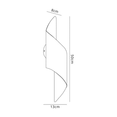 Logan Wall Lamp Large, 8W LED, Silver/Polished Chrome
