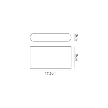 Pont Up and Downward Lighting Wall Lamp, 2 x 6W LED, IP54, Black/Silver