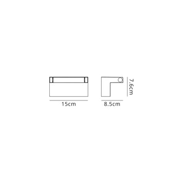 Cordoba Wall Lamp Adjustable, 10W LED, IP54, Graphite Black