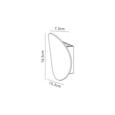 Juni Wall Lamp, 6W LED, IP54, Anthracite