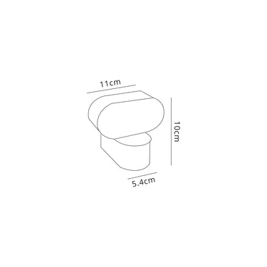 Kai 1 Light Adjustable Wall Lamp, 6W LED, IP54, Anthracite