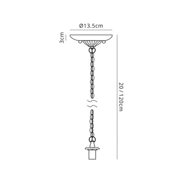 Avery Single Suspension Kit, Aged Antique Brass