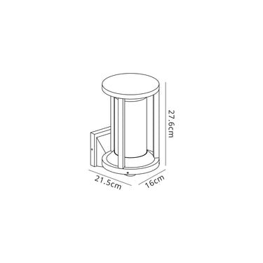 Mallory Wall Lamp Lantern, IP65, Anthracite