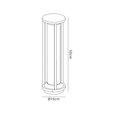 Mallory Post Lamp Large, IP65, Anthracite