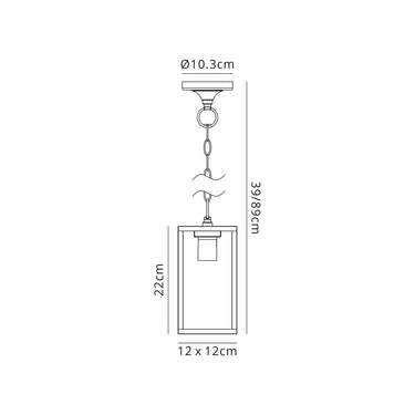 Caya Pendant, IP54, Graphite Black