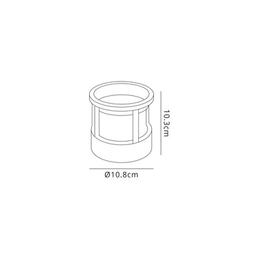 Iden Round Downlight, 6W LED, IP54, Anthracite