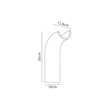 Strafe Uplighter Wall Lamp, 4.5W LED, 3000K, White Paintable Gypsum