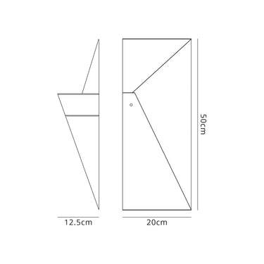 Tangent Wall Lamp, 6W LED, 3000K, Gold Painted
