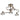 Luther 4 Light Semi Flush Antique Brass