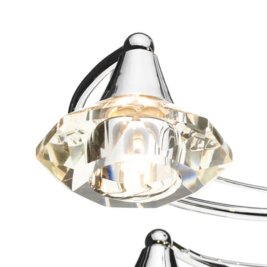Luther 6 Light Semi Flush Polished Chrome