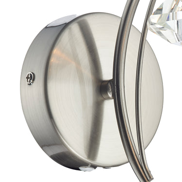 Luther Single Wall Bracket Satin Chrome