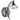 Luther Single Wall Bracket Black Chrome