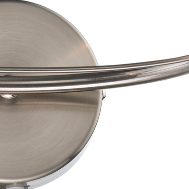 Luther Double Wall Bracket Satin Chrome