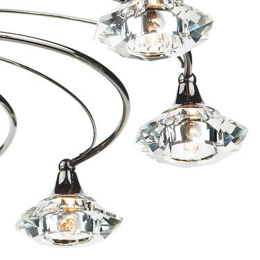 Luther 10 Light Semi Flush Polished Chrome