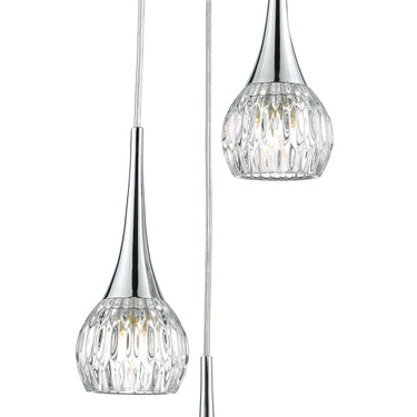 Lyall 3 Light Spiral Polished Chrome