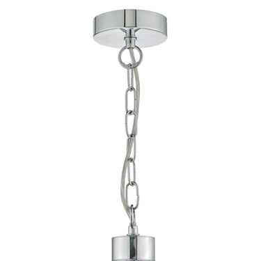 Lyon 5 Light Pendant Polished Chrome & Crystal