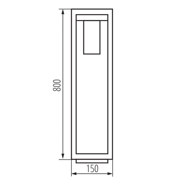 Vamo IP44 Post Large Bronze