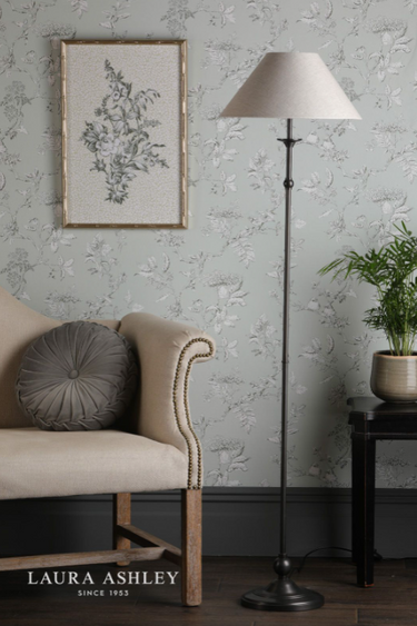 Laura Ashley Ludchurch Floor Lamp Industrial Black