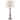 Madrid Ball Table Lamp Satin Chrome C/W Shade