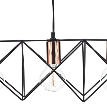 Midi 3 Light Bar Pendant Black