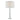 Mina Table Lamp Polished Chrome & Crystal C/W Cream Cotton Shade
