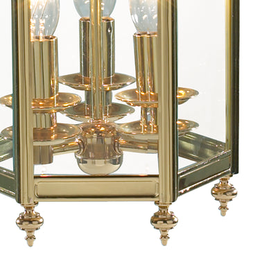 Moorgate Hexagonal Hall Lantern Polished Brass