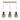 A1 - Manhattan 3 Light Bar Pendant Black