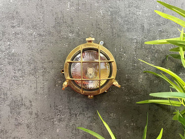 Solent Mini Porthole Bulkhead Raw Brass