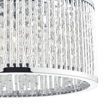 Nantes 3 Light Flush Polished Chrome
